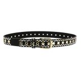 Denim Studded leather belt, KELLYA