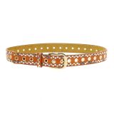 Denim Studded leather belt, KELLYA