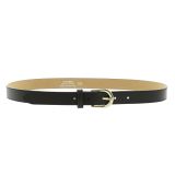 Cintura Donna 2,50 cm in vera pelle italiana con fibbia dorata HACENA