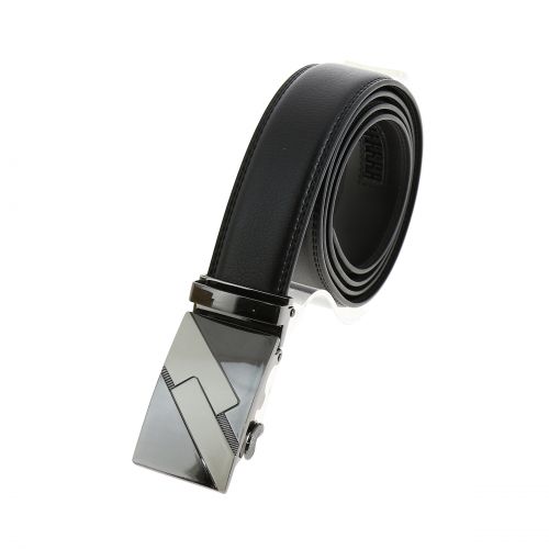 AIEOE Ceinture pour Homme Ceinture en Cuir Véritable Avec Boucle Ceinture  Élégante pour Occasionnel ou Formel Taille Réglable Couleur Pure - Argent  3-115cm : : Mode