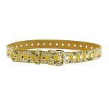 Denim Studded leather belt, KELLYA