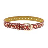 Ceinture femme trou cloutée VALENTIN