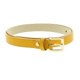 Ceinture femme 2 cm Véritable CUIR ITALIEN, LINDA