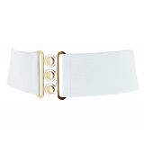 Ceinture femme élastique large à boucle 3 boutons, GLORIA Fabriqué en France