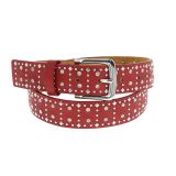 Ceinture femme en cuir à strass RAINA