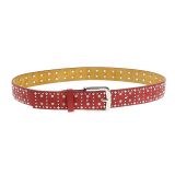 Ceinture femme en cuir à strass RAINA