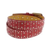 Ceinture femme en cuir à strass RAINA