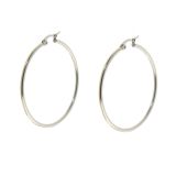 Boucles d'oreilles femme créole 35 mm, Acier inoxydable ESTER