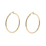 Boucles d'oreilles femme créole 35 mm, Acier inoxydable ESTER