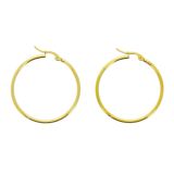 Boucles d'oreilles femme créole 35 mm, Acier inoxydable ESTER