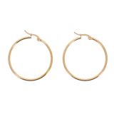 Boucles d'oreilles femme créole 35 mm, Acier inoxydable ESTER