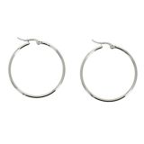 Boucles d'oreilles femme créole 35 mm, Acier inoxydable ESTER