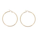 Boucles d'oreilles femme créoles 5.50 mm, Acier inoxydable ROKIA