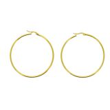 Boucles d'oreilles femme créoles 5.50 mm, Acier inoxydable ROKIA