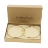 50mm rhodium Creole Earrings ROKIA