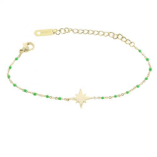 Pulsera de acero inoxidable para mujer, HACI