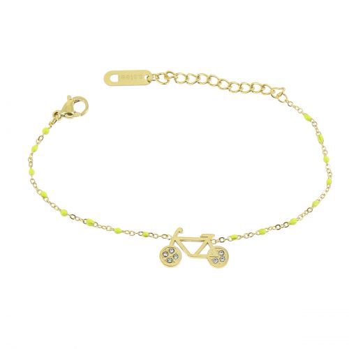 Bracciale in acciaio inossidabile da donna, ciclismo, ASHLEY