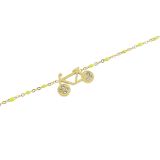 Bracelet femme acier inoxydable adjustable strass perle ASHLEY 