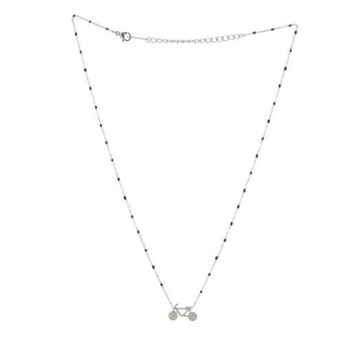 Collier femme acier inoxydable à perle ESMA