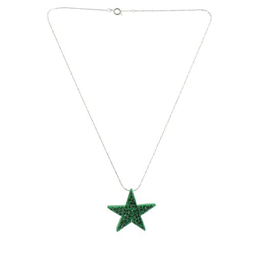 Collier BA17, étoile strass