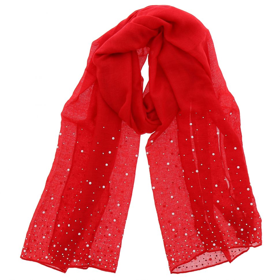 Damen Schal pashmina perlen und strass, LEIA