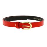 Italian Leather Red Patent Leather Belt – ANNA MILAN