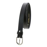 Women genuine Italian leather belt with golden Buckle, HACENA