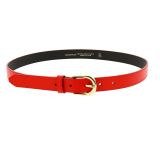 Women genuine Italian leather belt with golden Buckle, HACENA