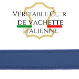 Ceinture femme 2 cm Véritable CUIR ITALIEN, LINDA