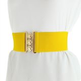 Ceinture femme élastique large à boucle 3 boutons, GLORIA Fabriqué en France