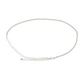 Woman's Lady Fashion Metal Chain Style Belt with strass, body chain jewel, ENEA