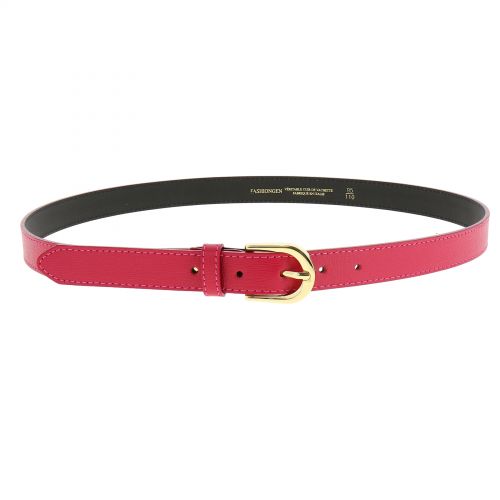 Ceinture femme Premium en Cuir Véritable d'ITALIE doublé Cuir Nubuck, MELANIE 