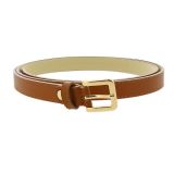 Ceinture femme 2 cm Véritable CUIR ITALIEN, LINDA