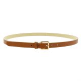 Ceinture femme 2 cm Véritable CUIR ITALIEN, LINDA