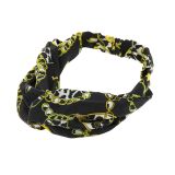 Damen Stirnband, Headband elastische Blume gedruckt KATI