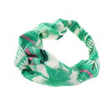 Damen Stirnband, Headband elastische Blume gedruckt KATI