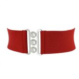 Ceinture femme élastique large à boucle 3 boutons, GLORIA Fabriqué en France