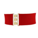 Ceinture femme élastique large à boucle 3 boutons, GLORIA Fabriqué en France