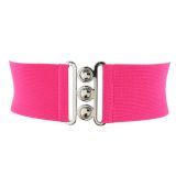 Ceinture femme élastique large à boucle 3 boutons, GLORIA Fabriqué en France