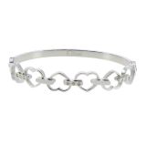 Bracelet Acier inoxydable femme Coeur à strass de Zirconium, BENNIE