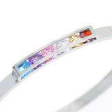 Bracelet Acier inoxydable femme à strass de Zirconium, DORIS