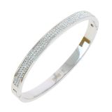 Bracciale in acciaio inossidabile da donna con strass in zirconio LYDIA