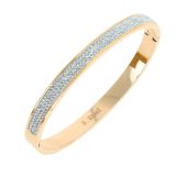 Bracelet Acier inoxydable femme à strass de Zirconium, LYDIA