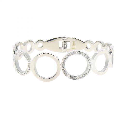 Bracciale in acciaio inossidabile da donna con strass in zirconio MELISSA