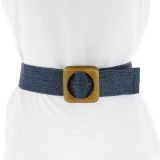 Ceinture femme élastique tressé, Fabriqué en France, CHARLOTTE