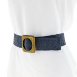 Ceinture femme élastique tressé, Fabriqué en France, CHARLOTTE