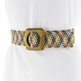 Ceinture femme élastique tressé, Fabriqué en France, CHARLOTTE