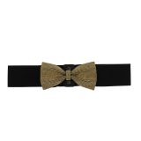 Crystal Rhinestone Bowtie Elasticated woman Belt, HAWA