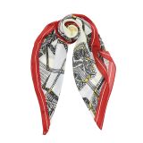 Foulard pour Femme 70 x 70 cm en Polyester sensation Soie, CHIARA