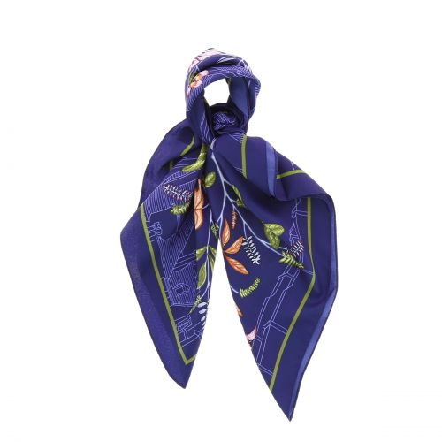 Schal für Frauen 70 x 70 cm Polyester, Hohe Qualität, Seidensensation, BASMA